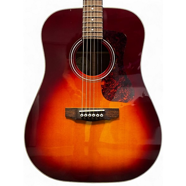 Used Guild D-140 2 Tone Sunburst Acoustic Guitar