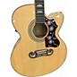 Used Epiphone EJSJ200SCE Natural Acoustic Electric Guitar