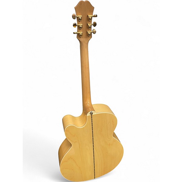 Used Epiphone EJSJ200SCE Natural Acoustic Electric Guitar