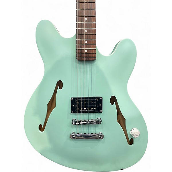 Used Fender Tom Delonge Starcaster Seafoam Green Hollow Body Electric Guitar