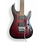 Used Schecter Guitar Research C1 Floyd Rose Platinum SATIN CRIMSON RED BURST Solid Body Electric Guitar
