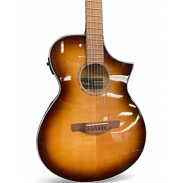 Used Ibanez AEWC300 Tobacco Burst Acoustic Electric Guitar