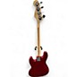 Used Squier Affinity Jazz Bass Candy Apple Red Electric Bass Guitar
