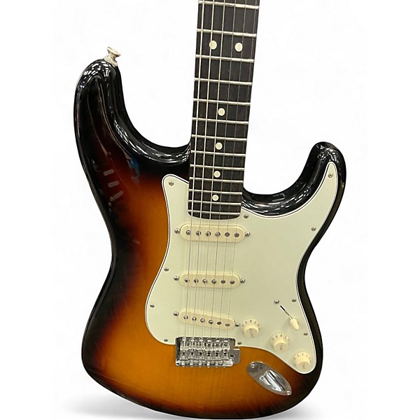 Used Fender American Standard Stratocaster 3 Tone Sunburst Solid Body Electric Guitar