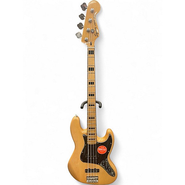Used Squier Classic Vibe 70s Jazz Bass Natural Electric Bass Guitar