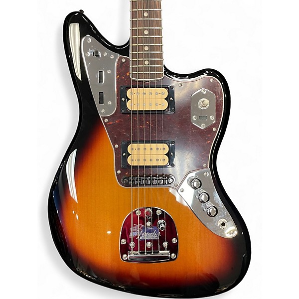 Used Fender Kurt Cobain Signature Jaguar NOS 3 Color Sunburst Solid Body Electric Guitar