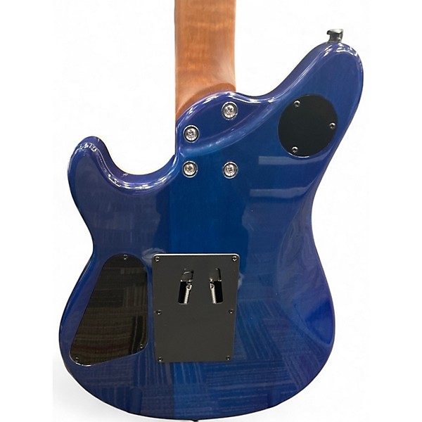 Used Firefly FFMN Trans Blue Solid Body Electric Guitar
