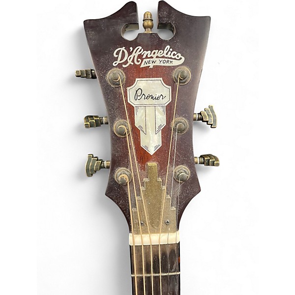 Used D'Angelico Premier Delancey Cutaway Dreadnought 2 Color Sunburst Acoustic Electric Guitar
