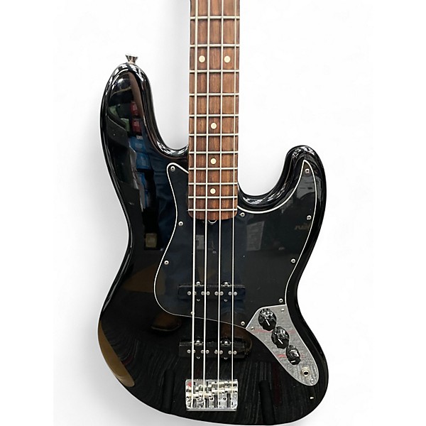 Used Fender American Standard Jazz Bass Black Electric Bass Guitar