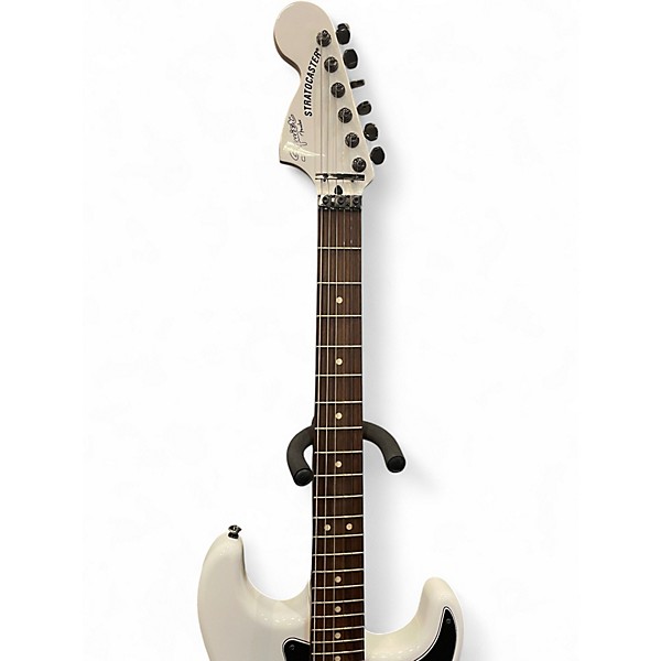 Used Squier Contemporary Stratocaster HH FR WHITE Solid Body Electric Guitar