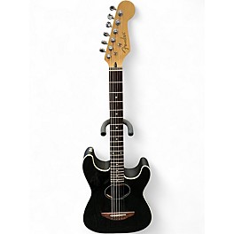 Used Fender Stratacoustic Black Acoustic Electric Guitar