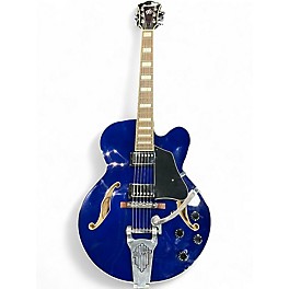 Used Ibanez AFS75T Artcore Blue Hollow Body Electric Guitar