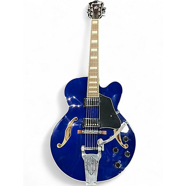 Used Ibanez AFS75T Artcore Blue Hollow Body Electric Guitar