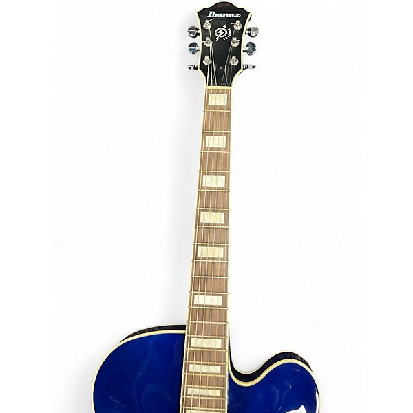 Used Ibanez AFS75T Artcore Blue Hollow Body Electric Guitar