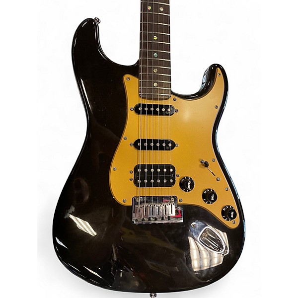 Used 2005 Fender American Deluxe Stratocaster  LTD Montego Black Solid Body Electric Guitar