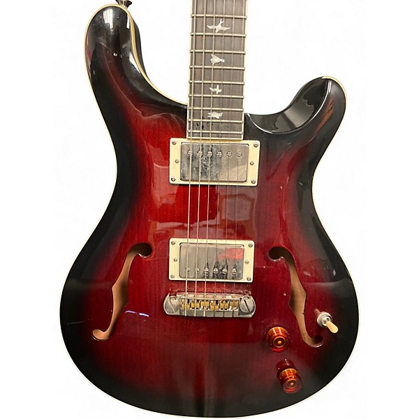 Used PRS Hollowbody Candy Red Burst Hollow Body Electric Guitar