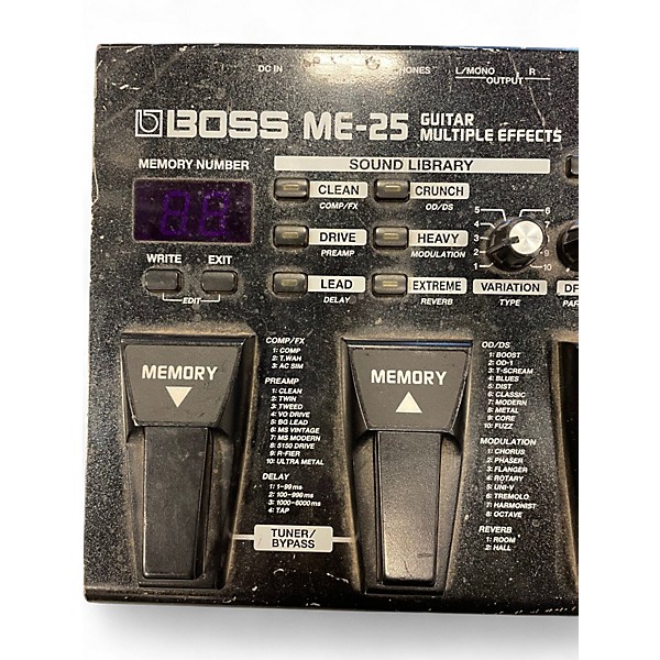 Used BOSS ME25 Guitar Multi Effect Processor