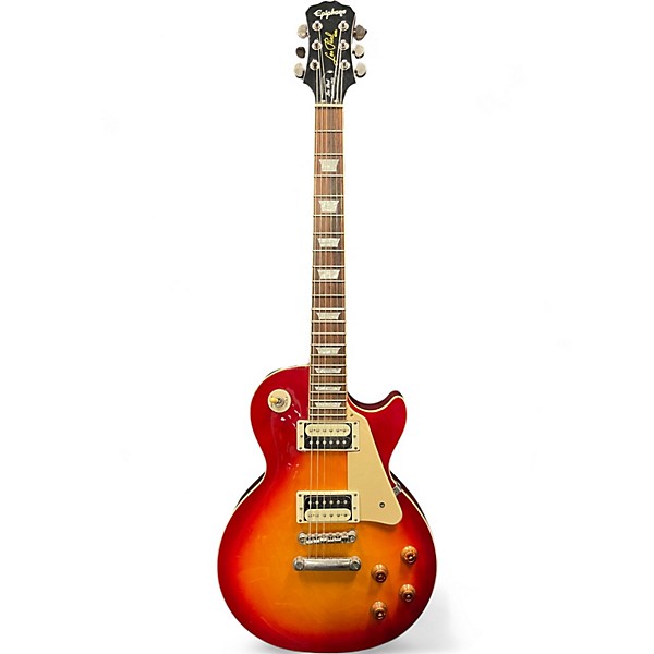 Used Epiphone Les Paul Traditional Pro Sunrise Tea Burst Solid Body Electric Guitar