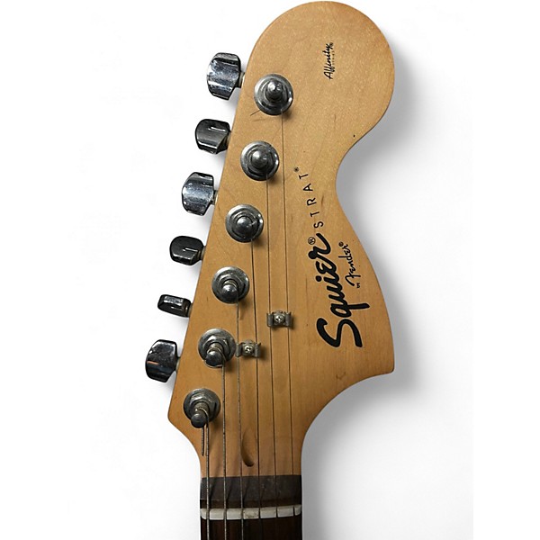 Used Squier Affinity Stratocaster Chrome Blue Solid Body Electric Guitar