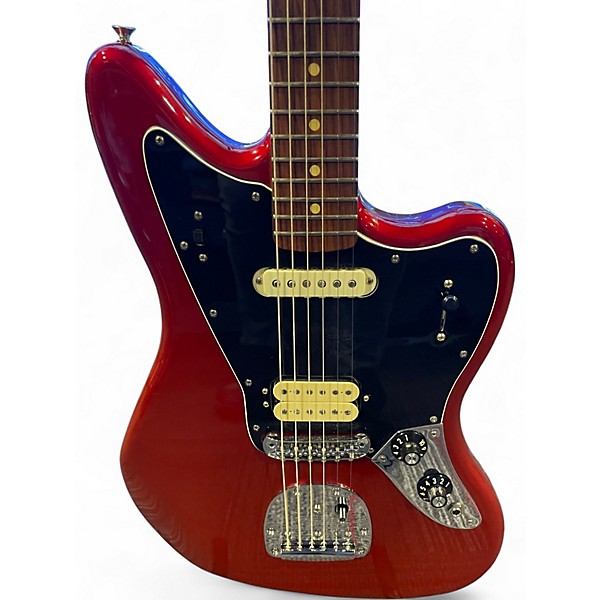 Used Fender Player Jaguar Candy Apple Red Solid Body Electric Guitar