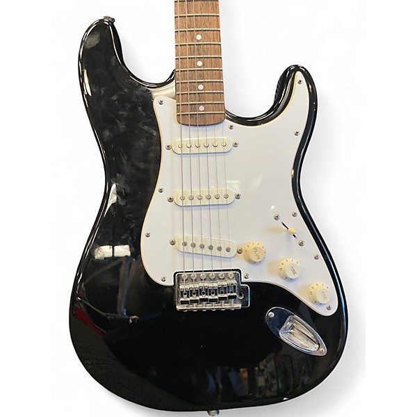 Used Squier Affinity Stratocaster Black Solid Body Electric Guitar