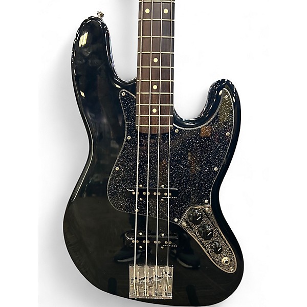 Used Fender Select Jazz Bass Black Electric Bass Guitar