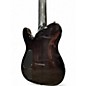 Used 2016 Schecter Guitar Research Hellraiser Hybrid PT-7 Transparent Black Burst Solid Body Electric Guitar