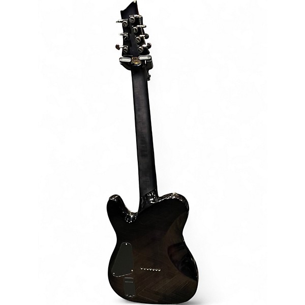 Used 2016 Schecter Guitar Research Hellraiser Hybrid PT-7 Transparent Black Burst Solid Body Electric Guitar