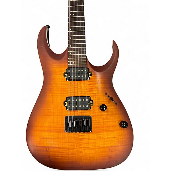 Used Ibanez RGA42 AMBER BURST Solid Body Electric Guitar