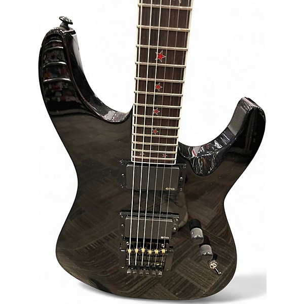 Used ESP LTD JH600 CTM Jeff Hanneman Signature Black Solid Body Electric Guitar