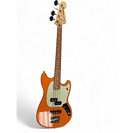 Used Fender Mustang Bass Capri Orange Electric Bass Guitar