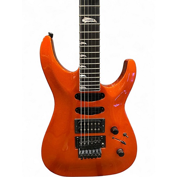 Used Kramer SM1 BLAZE ORANGE Solid Body Electric Guitar