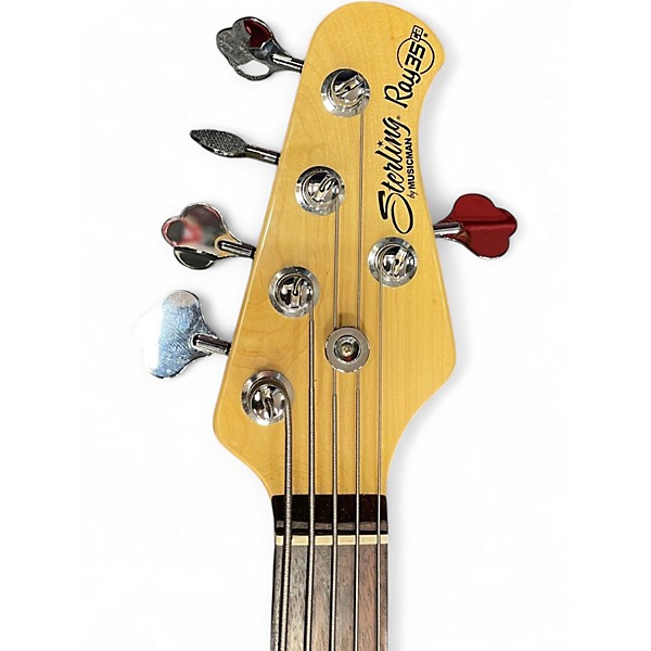 Used Sterling by Music Man Ray35 5 String Cream Electric Bass Guitar