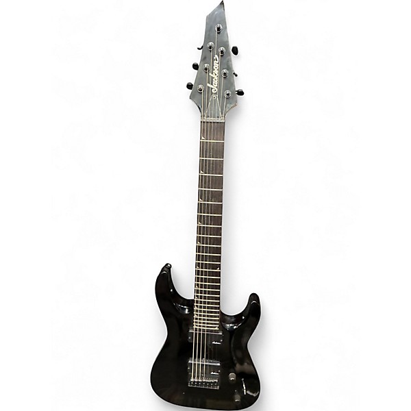 Used Jackson J22 7 Black Solid Body Electric Guitar