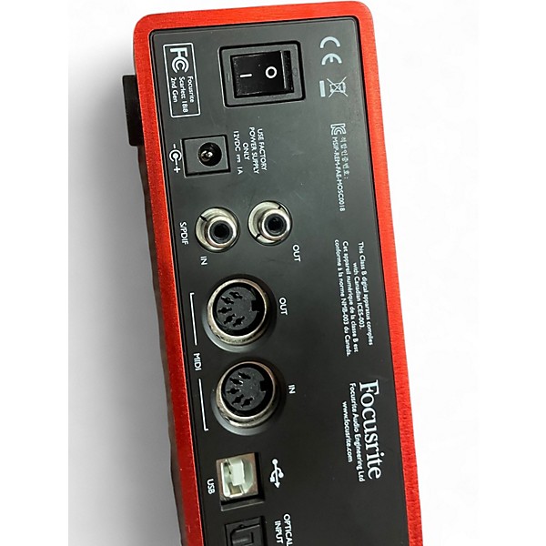 Used Focusrite Scarlett 18i8 Audio Interface