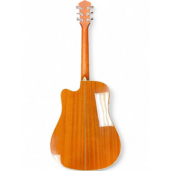 Used Washburn WD10SCE Natural Acoustic Electric Guitar