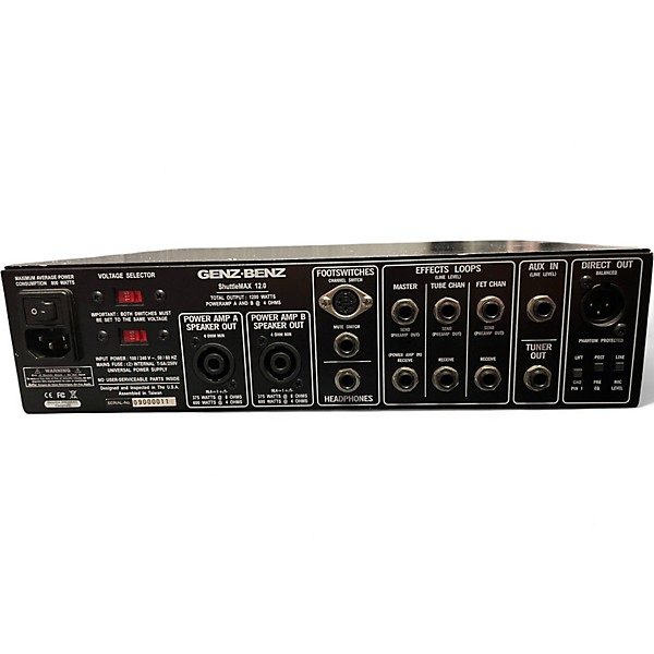 Used Genz Benz shuttlemax 12.0 Bass Amp Head