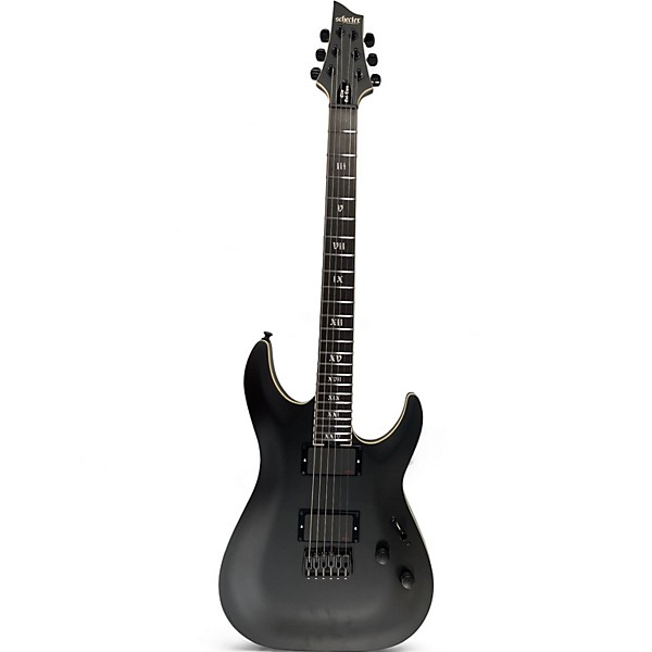 Used Schecter Guitar Research C1 SLS Elite Evil Twin Black Solid Body Electric Guitar