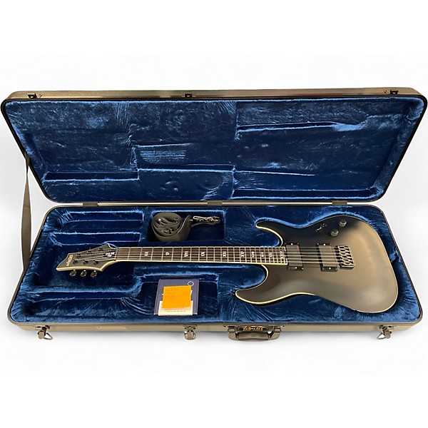 Used Schecter Guitar Research C1 SLS Elite Evil Twin Black Solid Body Electric Guitar