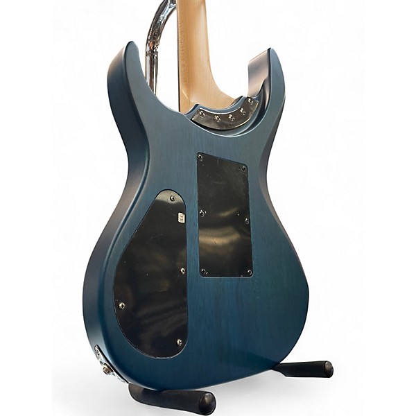 Used Washburn Parallaxe PXM Series Quilt Top Blue Solid Body Electric Guitar