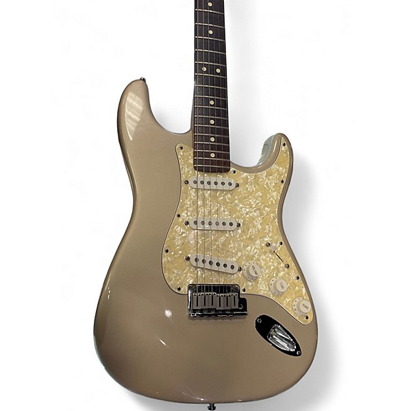 Used Fender Big Apple Stratocaster Shoreline Gold Solid Body Electric Guitar
