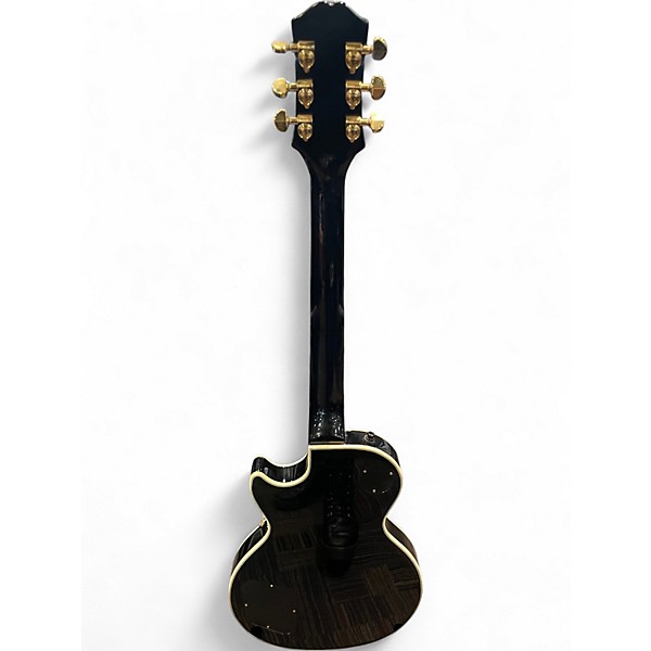 Used Epiphone Les Paul Custom Black and Gold Solid Body Electric Guitar
