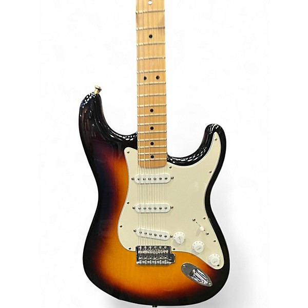 Used 2006 Fender STANDARD STRATOCASTER Brown Sunburst Solid Body Electric Guitar