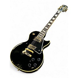 Used 2020s Epiphone Les Paul Custom Classic Pro Black Solid Body Electric Guitar