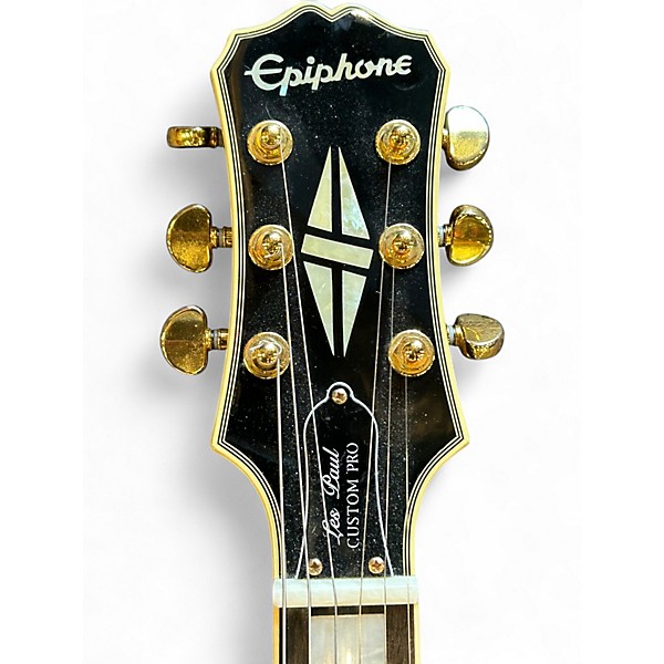 Used 2020s Epiphone Les Paul Custom Classic Pro Black Solid Body Electric Guitar