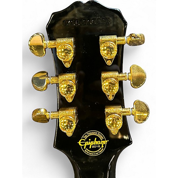 Used 2020s Epiphone Les Paul Custom Classic Pro Black Solid Body Electric Guitar