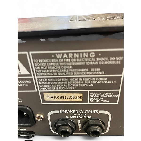 Used Gallien-Krueger 700RB Bass Amp Head