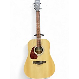 Used Ibanez pf50 left handed Natural Acoustic Guitar