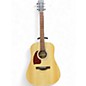 Used Ibanez pf50 left handed Natural Acoustic Guitar thumbnail