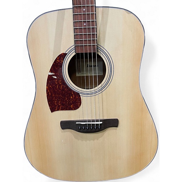 Used Ibanez pf50 left handed Natural Acoustic Guitar